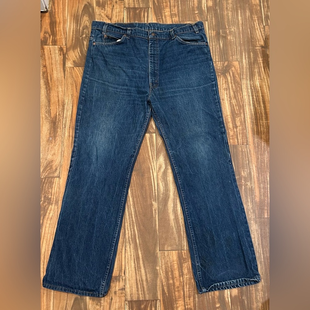 Vintage Levis Orange Tab 517 Jeans 20517-0217 Boot Cut Mens 42x30 Made In USA
